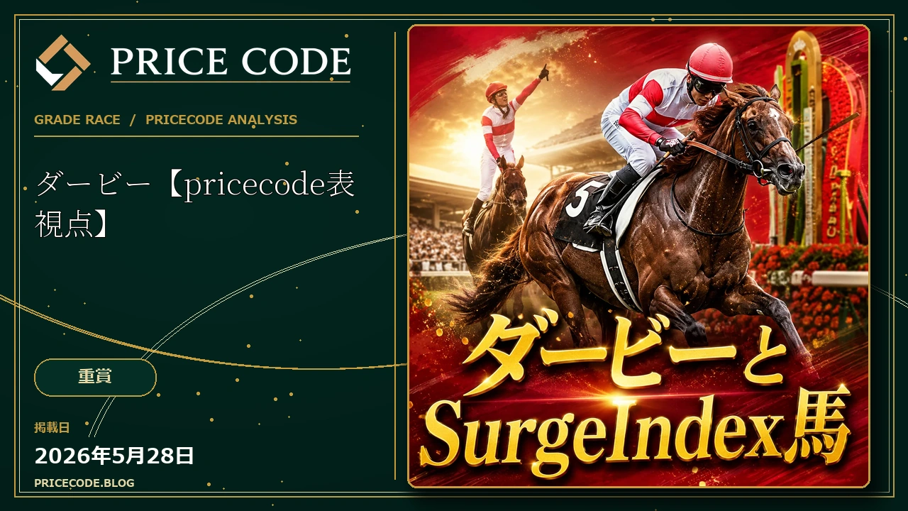 ダービー【pricecode表視点】
