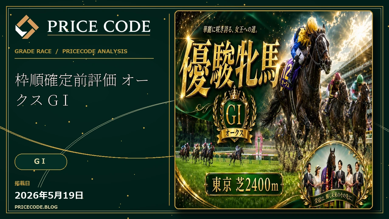 枠順確定前評価　オークス　GⅠ