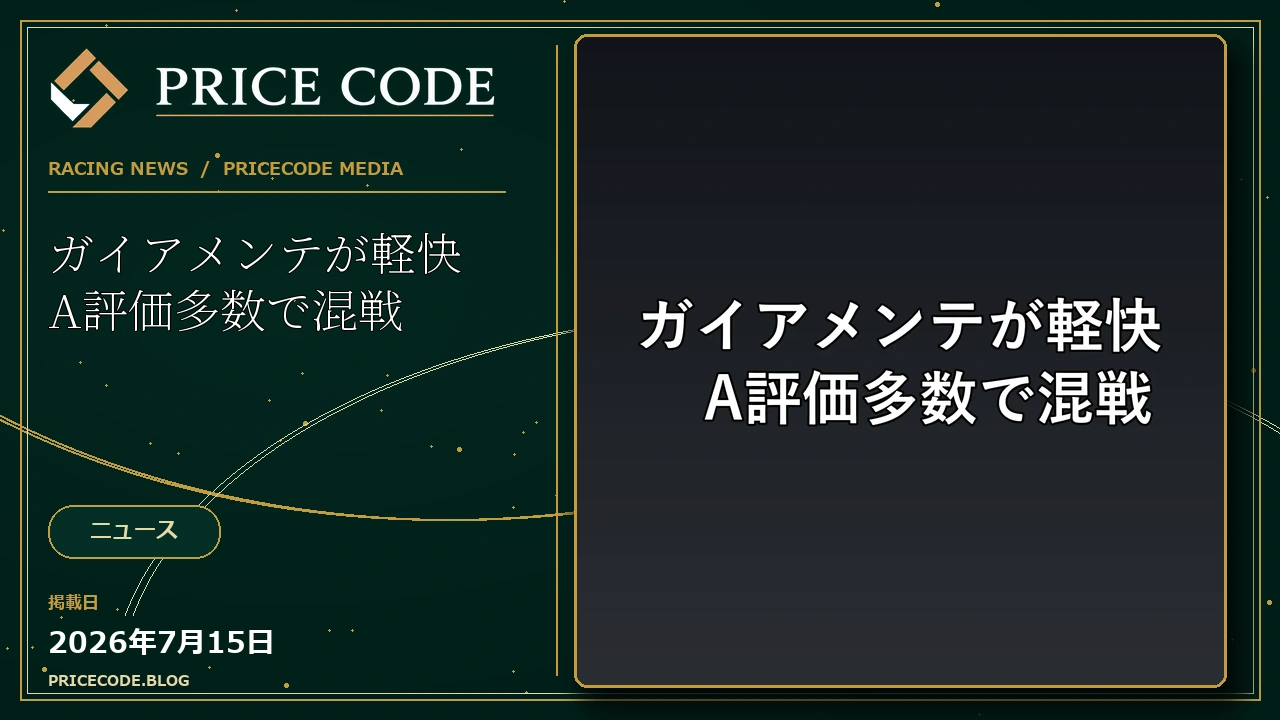ガイアメンテが軽快　A評価多数で混戦