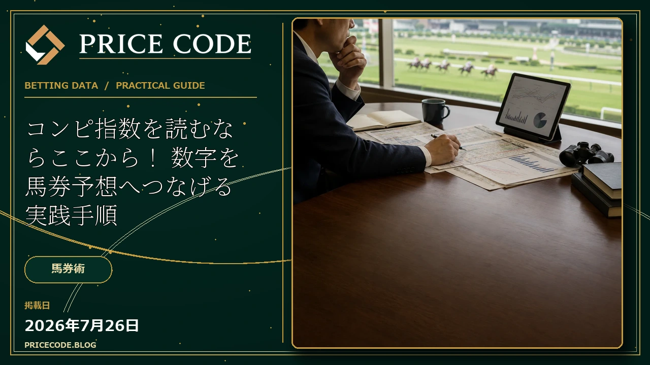 コンピ指数を読むならここから！
数字を馬券予想へつなげる実践手順