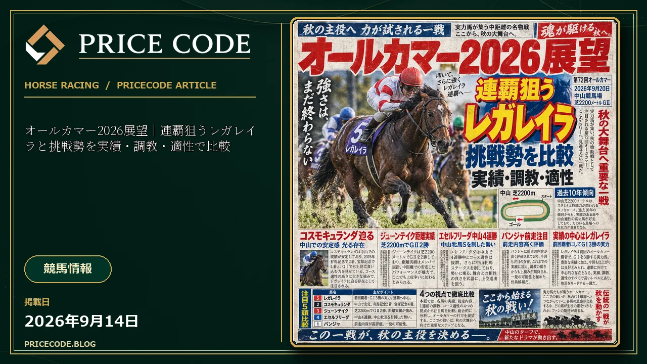 オールカマー2026展望｜連覇狙うレガレイラと挑戦勢を実績・調教・適性で比較